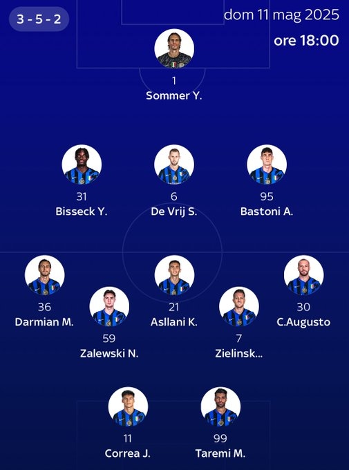 j9九游真人游戏第一品牌登录入口天空预测国米战都灵首发：科雷亚、塔雷米、阿斯拉尼、达米安在列